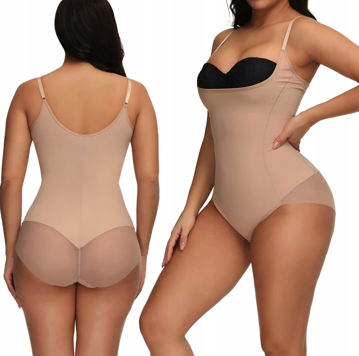 BODY DAMSKIE WYSZCZUPLAJĄCE KORYGUJĄCE MODELUJĄCE BRZUCH GORSET MAJTKI