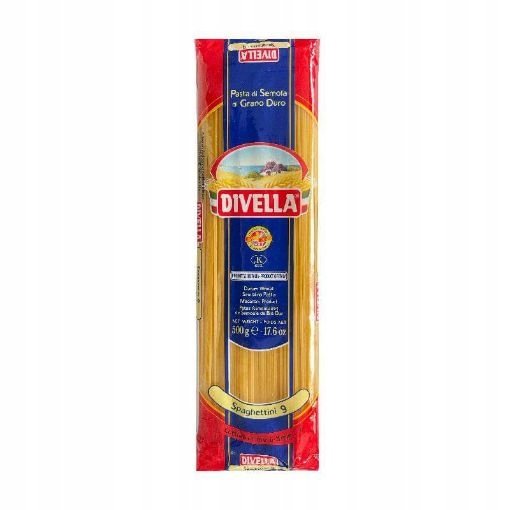 Makaron Spaghettini n. 9 500g - Divella włoskie drobne spaghetti semolina