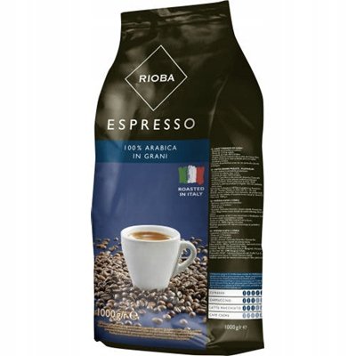 Rioba platinum 1 kg kawa ziarnista 100% Arabica