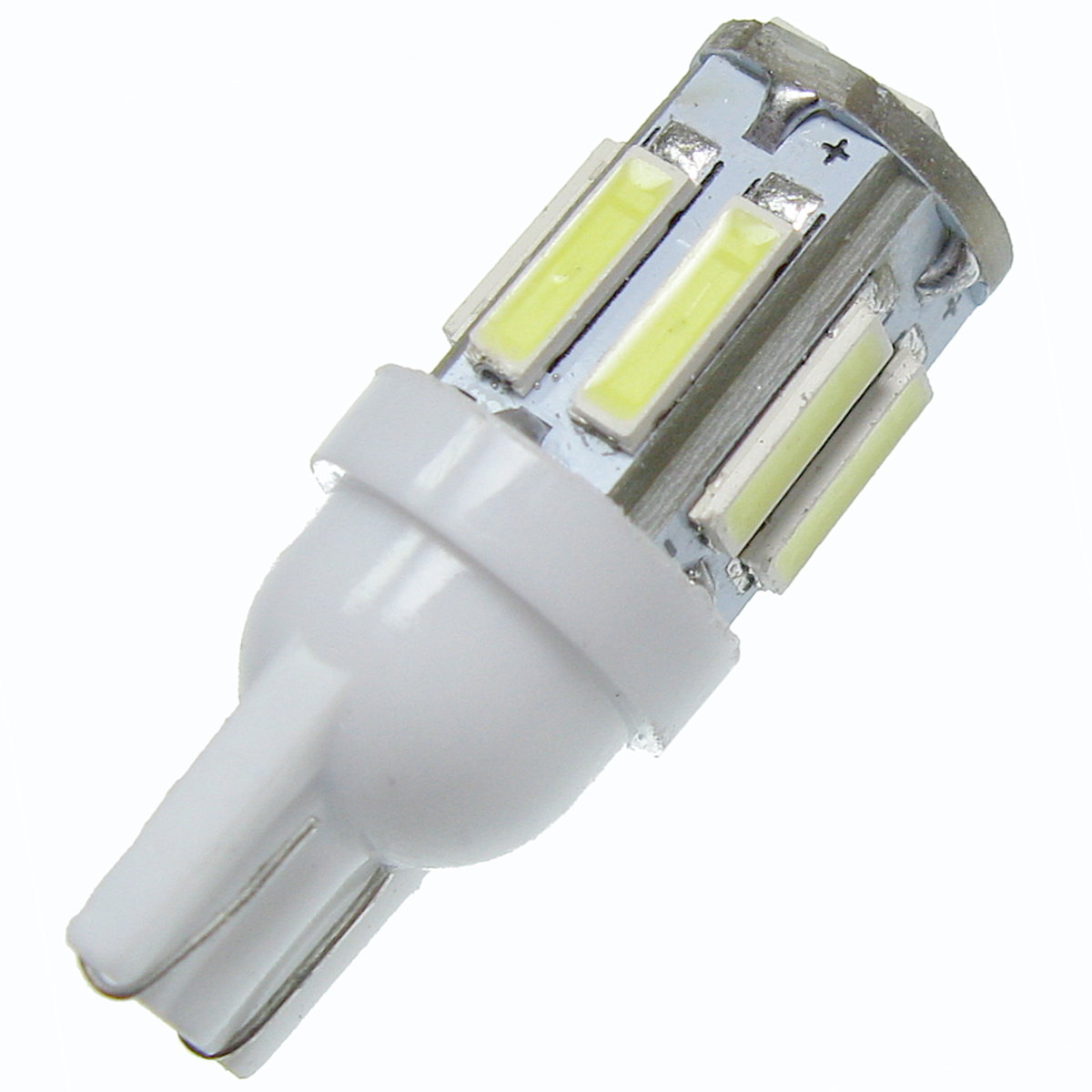 Dioda LED W5W T10 10x SMD7014 biała 12V Pozycyjna