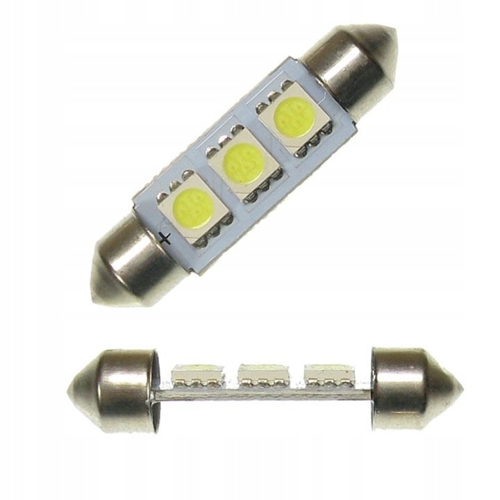 Dioda LED C5W 41mm rurka SMD5050 12V biała rurkowa