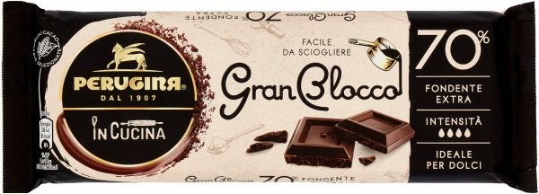 Czekolada gorzka blok do topienia Gran Blocco 70% Extra 150g - Perugina