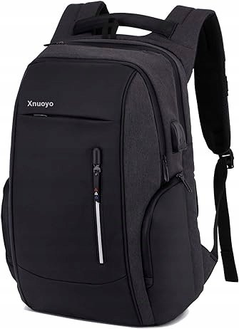 PLECAK NA LAPTOPA MIEJSKI MĘSKI XNUOYO SZARO CZARNY USB