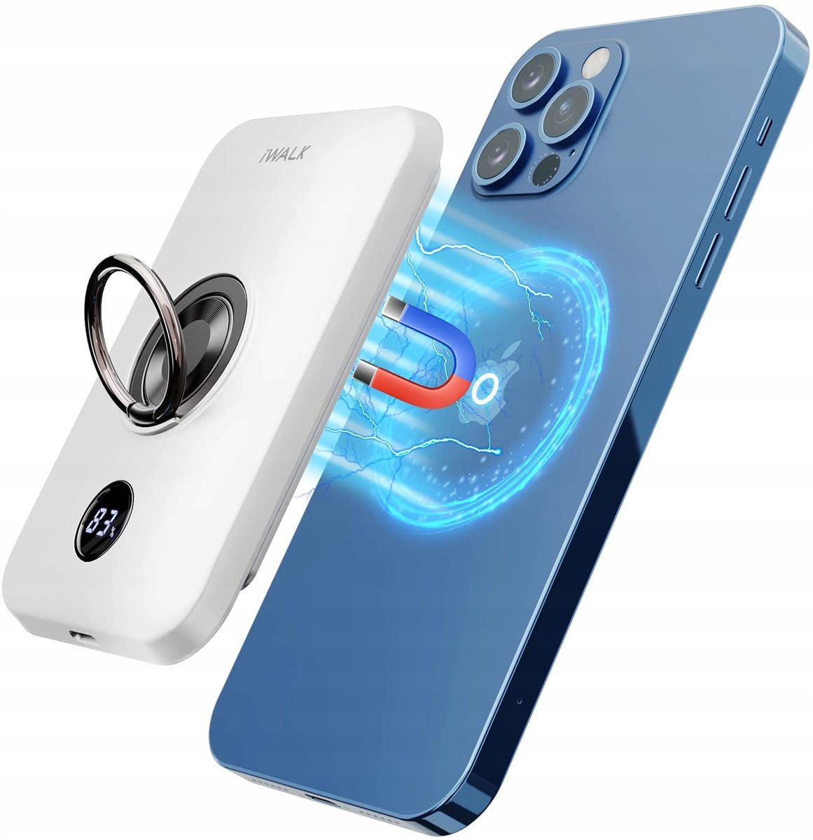 POWERBANK iWALK 6000 mAh BIAŁY MAGSAFE