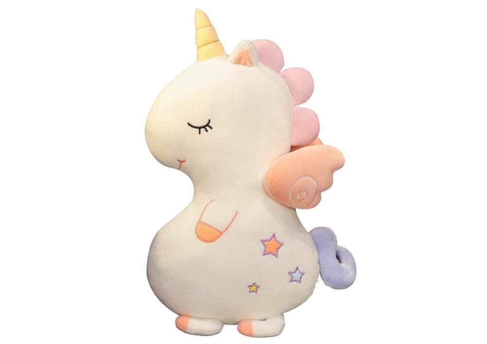 PRZYTULANKA JEDNOROŻEC PLUSZOWY 50CM BIAŁY