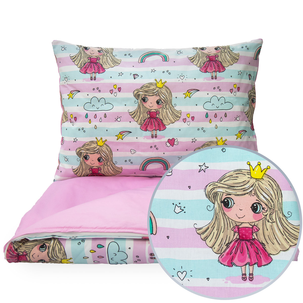 POŚCIEL 120x180 DZIECIĘCA 2EL + POSZEWKA 70X80 DO ŁÓŻKA MŁODZIEŻOWA Kerstin