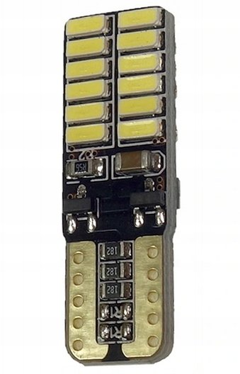 Dioda LED W5W T10 24 SMD 3014 CANBUS 12V Pozycyjna