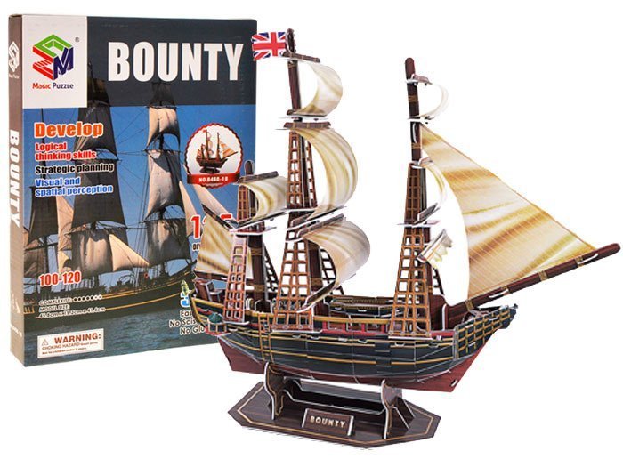 STATEK PUZZLE 3D OKRĘT MORSKI 125 EL