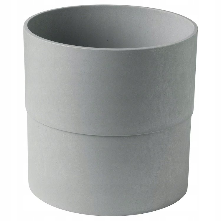 IKEA NYPON OSŁONKA DONICZKI SZARA 24 CM