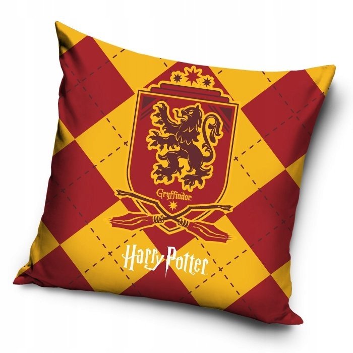 Poszewka na poduszki Harry Potter Hogwart Gryffindor velvetowa 40 x 40 cm
