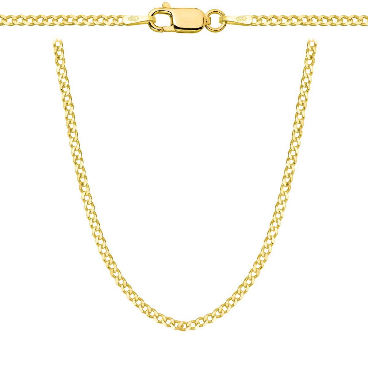 OPRAVA POZŁACANY SREBRNY ŁAŃCUSZEK PANCERKA 925 585 - 2MM 60cm