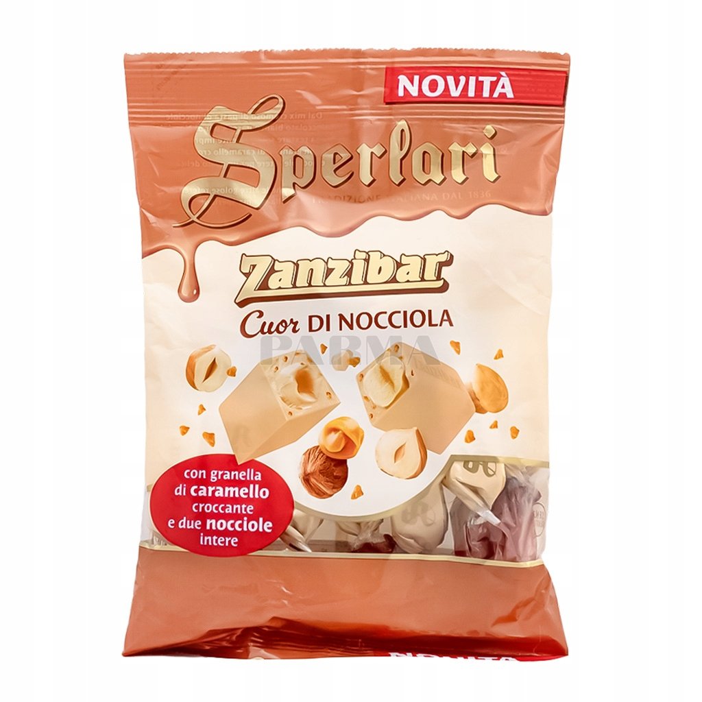 Cukierki nugatowe Zanzibar Cour fi Nocciola 117g Sperlari orzechy laskowe