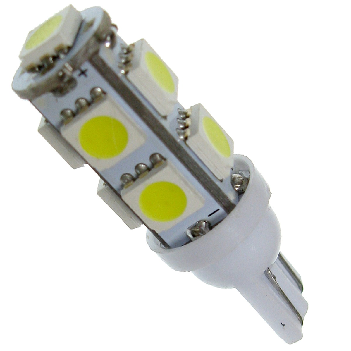 Dioda LED W5W T10 9x smd 5050 biała 12V Pozycyjna