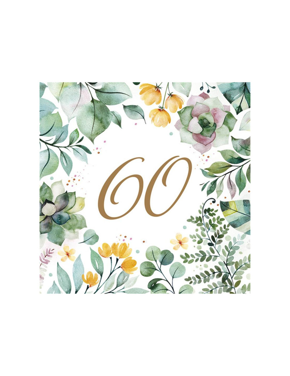 SERWETKI FLORAL FRAME 60 33X33 CM 20 SZTUK POL-MAK