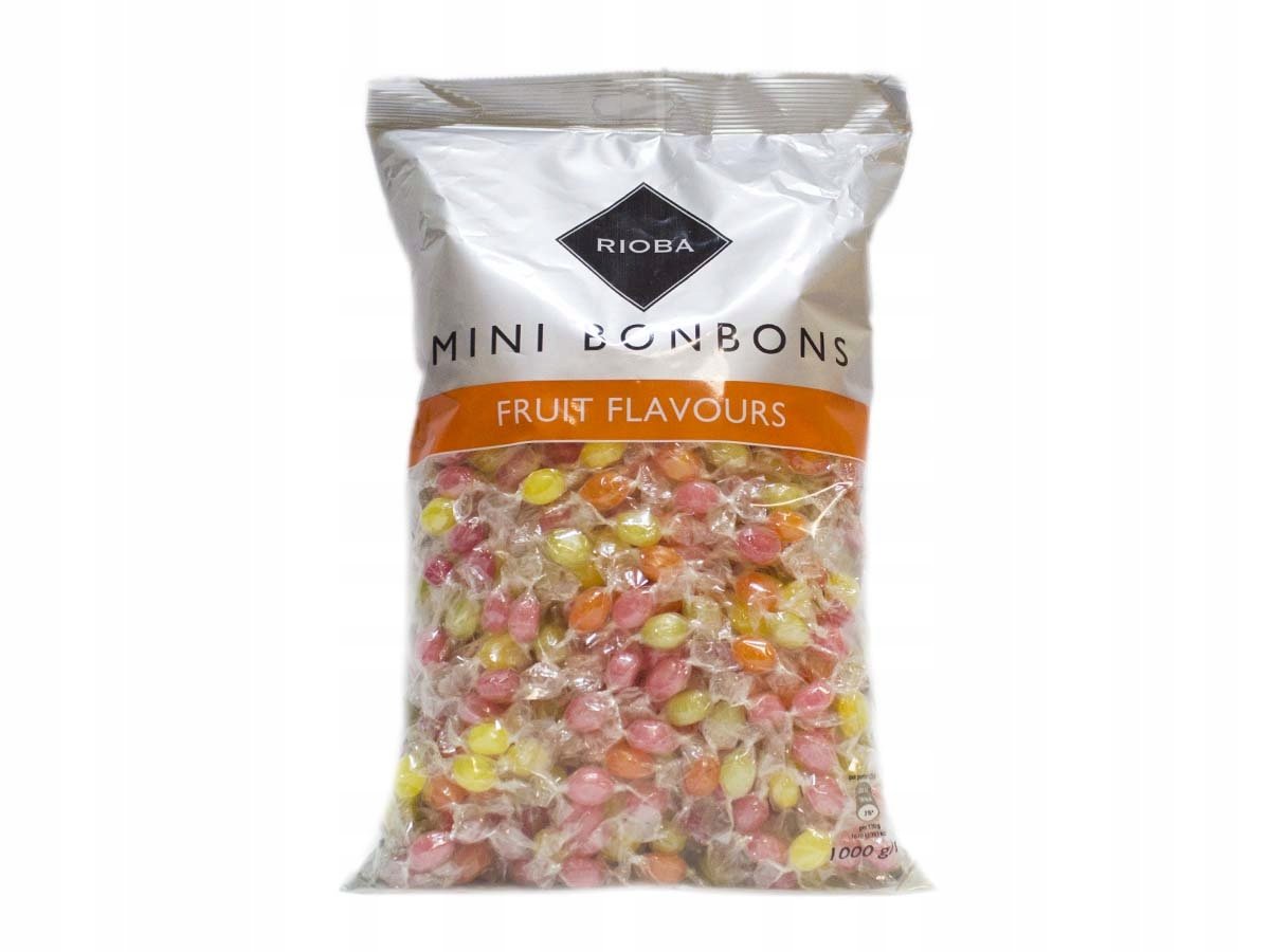 Cukierki owocowe Mini 1kg Rioba pakowane pojedynczo mini landrynki