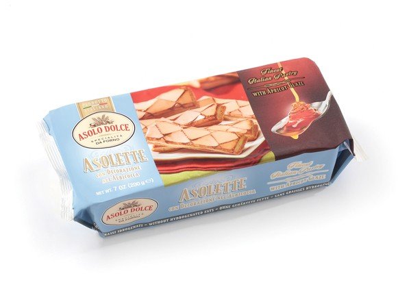 Ciastka Asolette Glassate 125g - Asolo Dolce włoskie super kruche