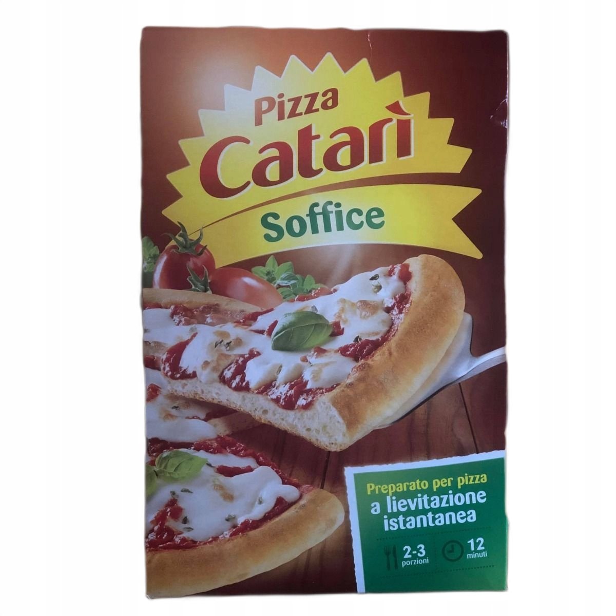 Włoska mieszanka ciasta do wypieku pizzy, miękkie ciasto - Catari + sos