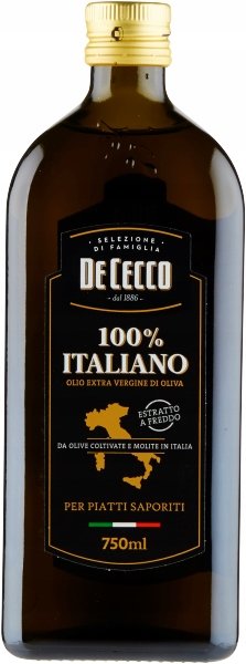Oliwa z oliwek Extra Vergine 750ml - De Cecco Wloska 100% włoskie oliwki