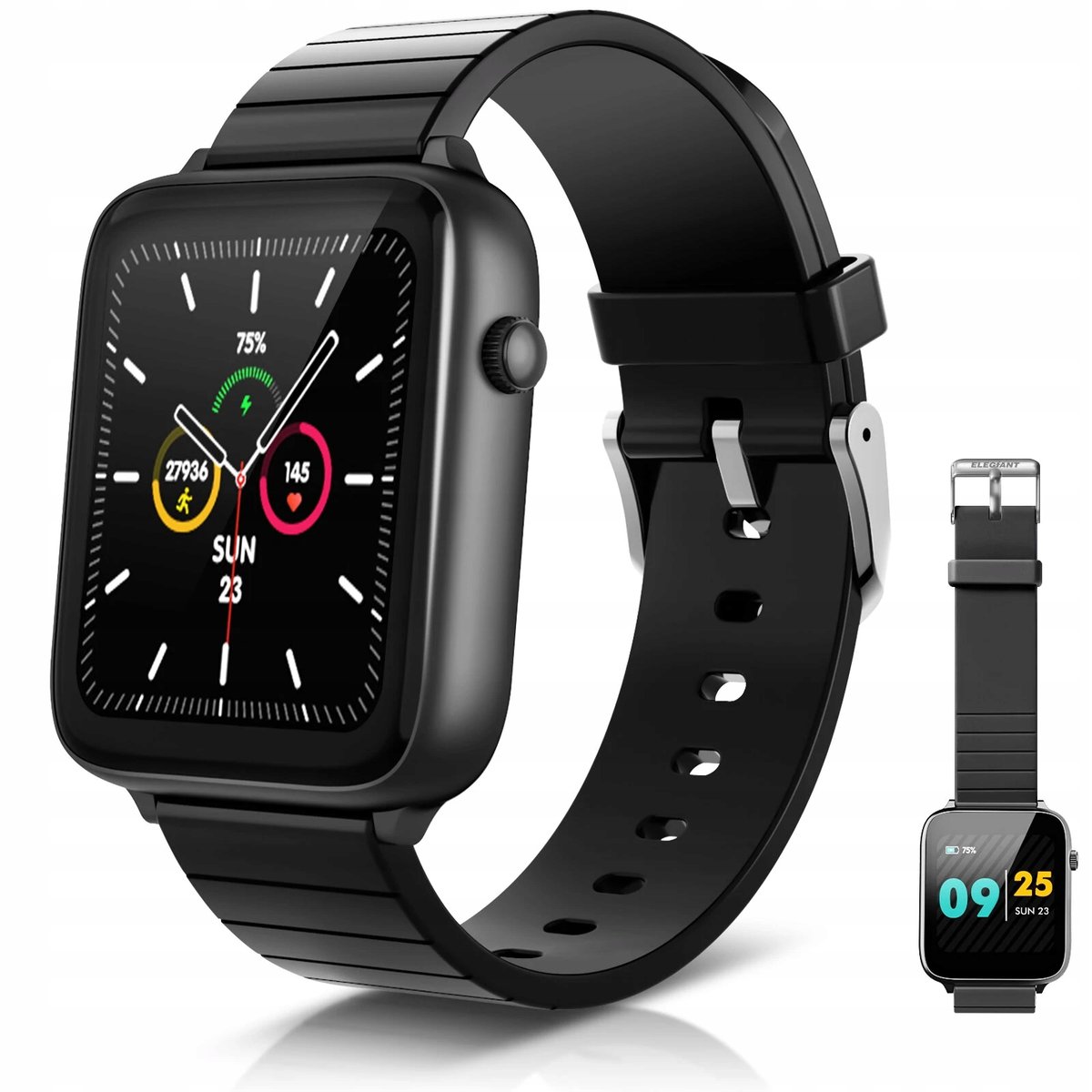ZEGAREK SMARTWATCH ELEGIANT C420 CZARNY