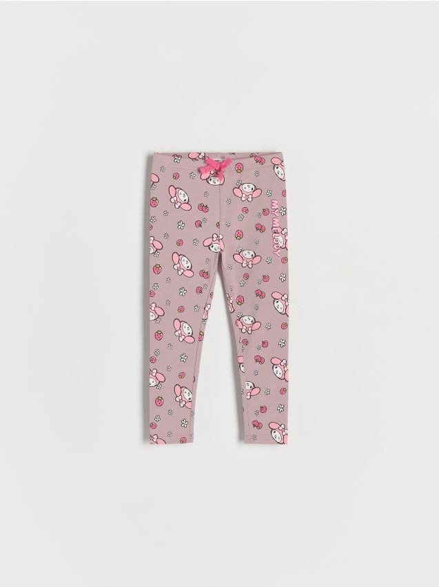 Reserved - Bawełniane legginsy My Melody - fioletowy