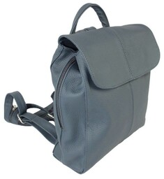 Plecak Skórzany MAGRE (PL) NATALIA Skóra Naturalna Licowa ATRAMENTOWA