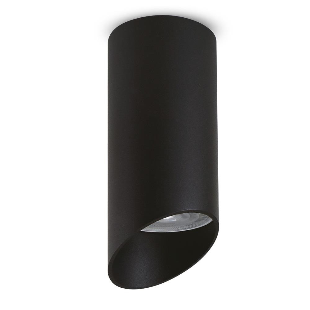 Oprawa natynkowa / tuba maclean mce360 b, punktowa, okrągła, aluminiowa, gu10, 55x130mm, czarna