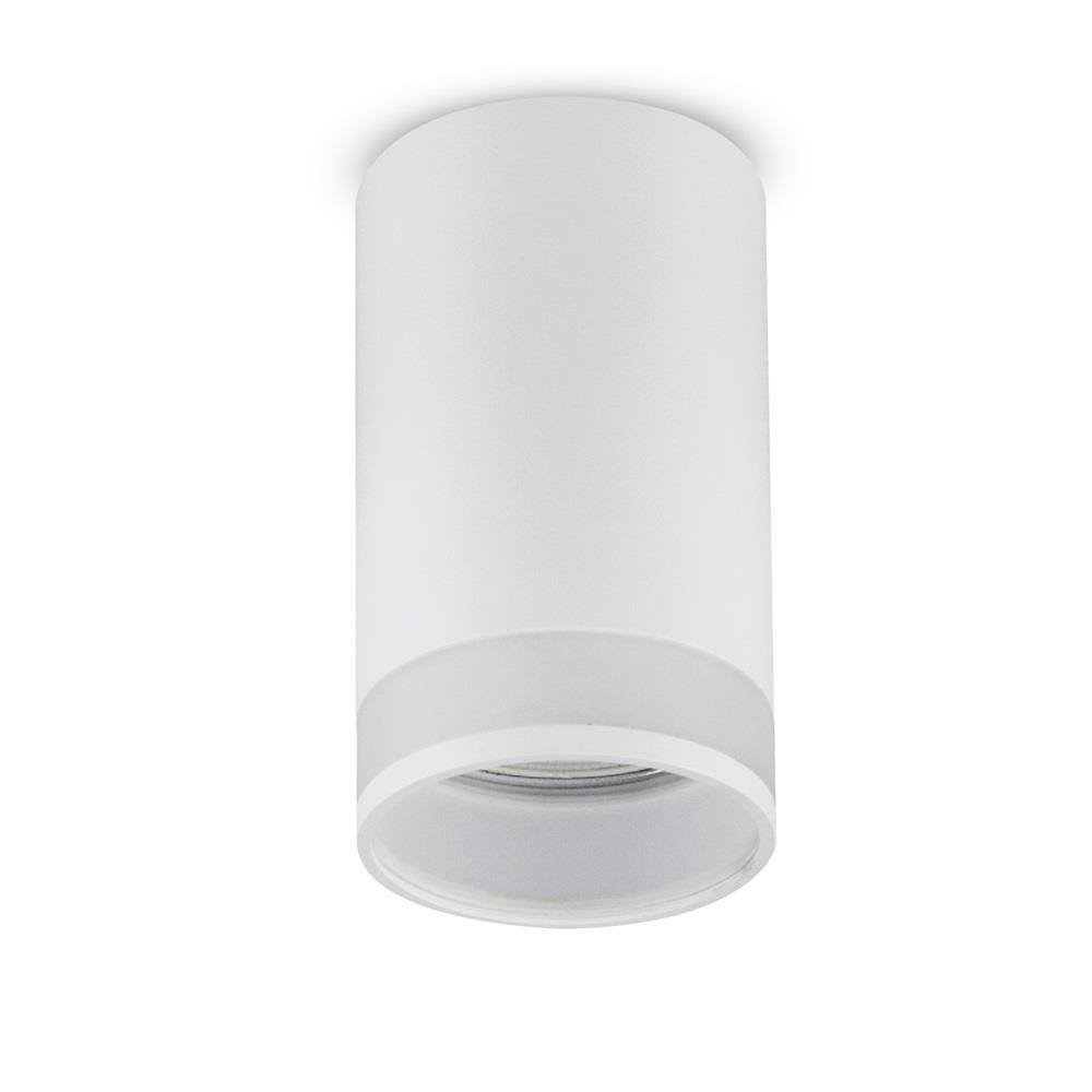Oprawa natynkowa / tuba maclean mce361 w, punktowa, okrągła, aluminiowa, gu10, 55x105mm, biała