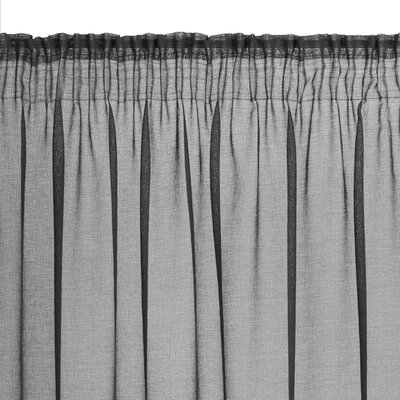 Zasłona EUROFIRANY Marion 140 x 270 cm Czarny