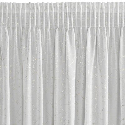 Firana gotowa EUROFIRANY Roxi 140 x 270 cm Biały szampański