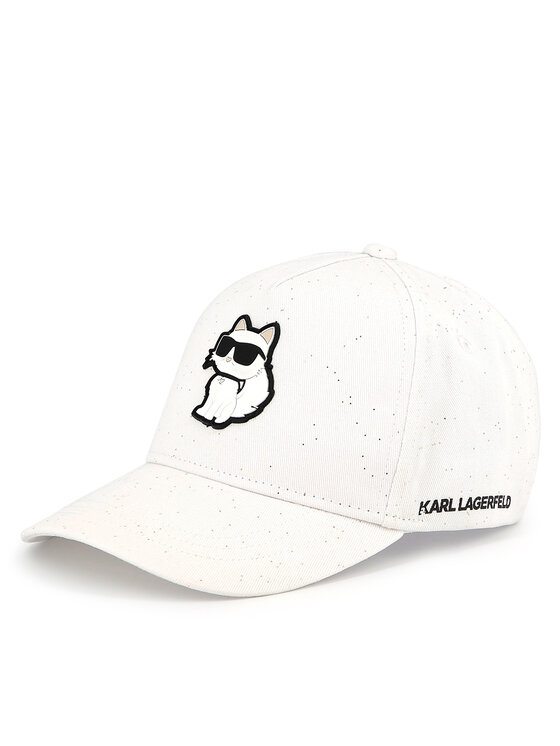 KARL LAGERFELD Czapka z daszkiem Z30386 Biały