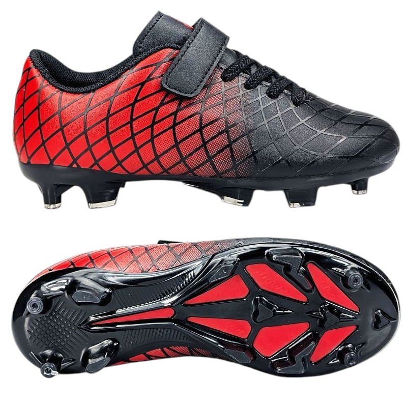 Korki Buty Lanki Do Gry W Piłkę Nożną Na Rzepy Wygodne Lekkie Modne Sportowe Piłkarskie Dziecięce Pendine Czarne 30