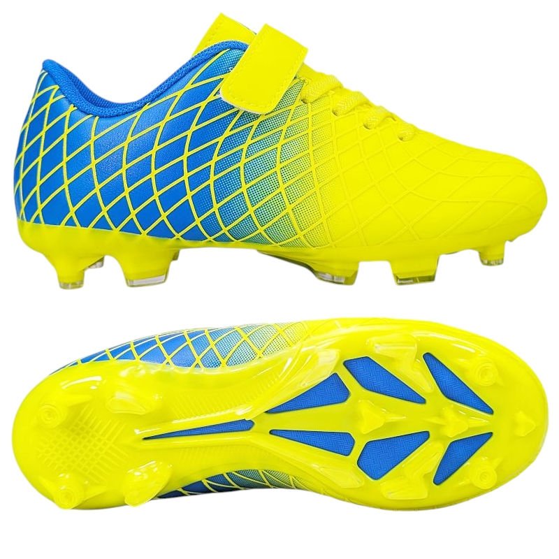 Korki Buty Lanki Do Gry W Piłkę Nożną Na Rzepy Wygodne Lekkie Modne Sportowe Piłkarskie Dziecięce Pendine Zielone 36