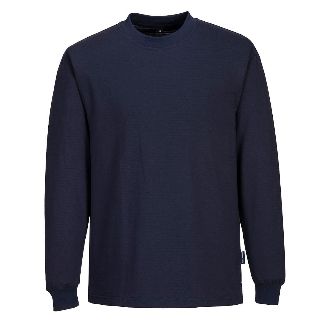 PORTWEST AS22 T-SHIRT ANTYSTATYCZNY ESD Z DŁUGIM RĘKAWEM; GRANATOWY
