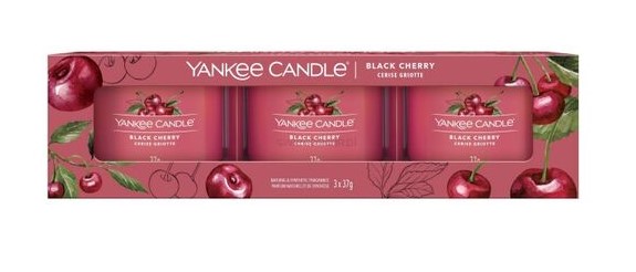 Yankee Candle Zestaw 3 Świec Mini Black Cherry