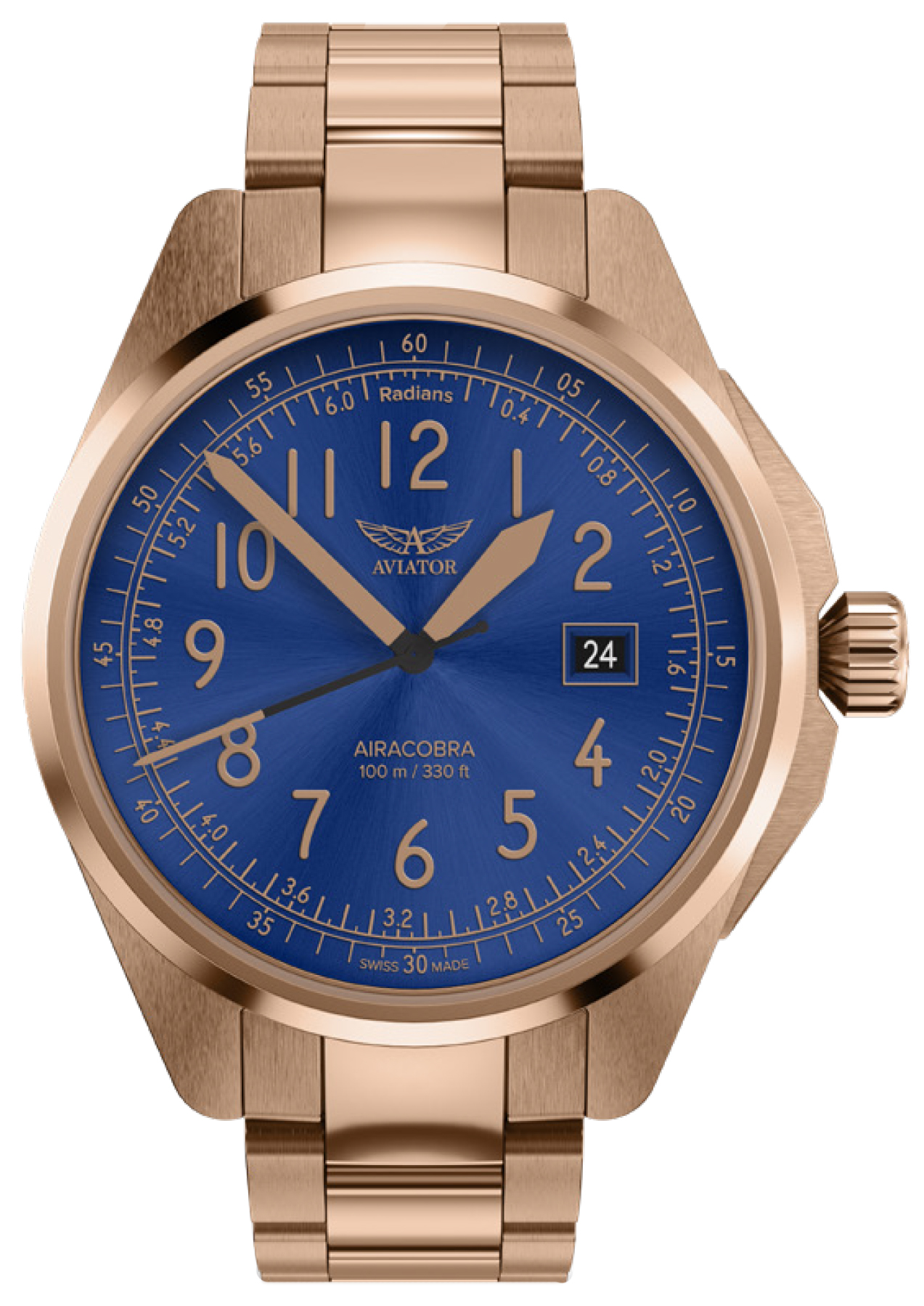 Zegarek Aviator V.1.38.2.326.5 AIRACOBRA 43 TYPE B