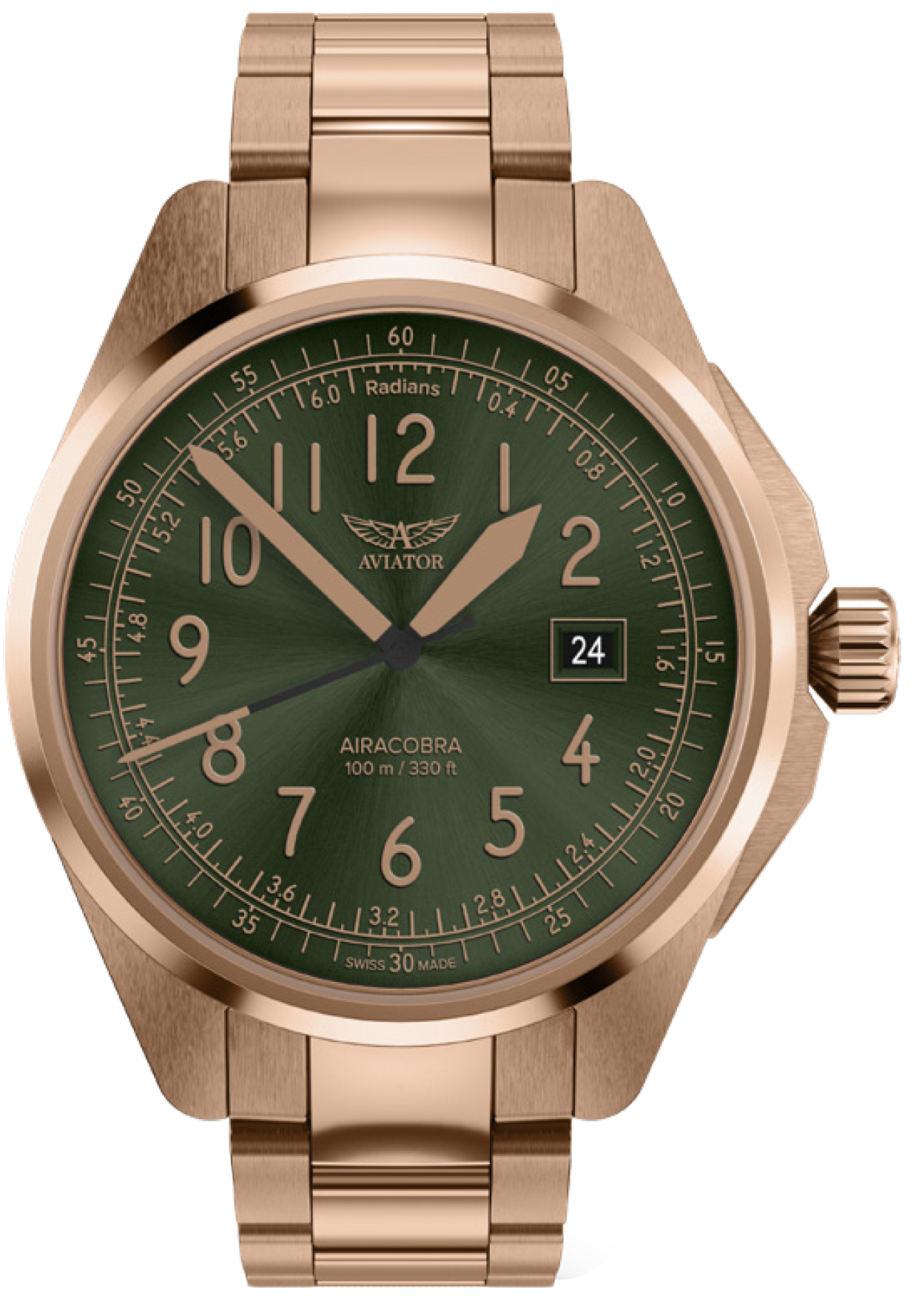 Zegarek Aviator V.1.38.2.329.5 AIRACOBRA 43 TYPE B