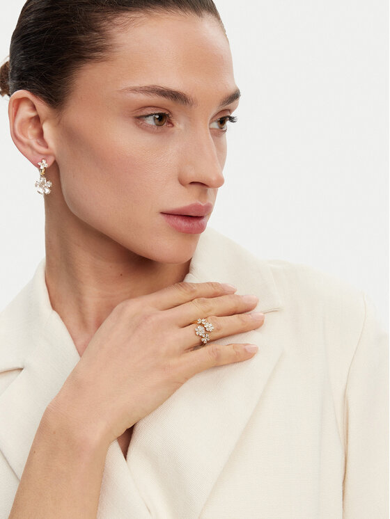 Guess Pierścionek JUBR05 104JW Złoty