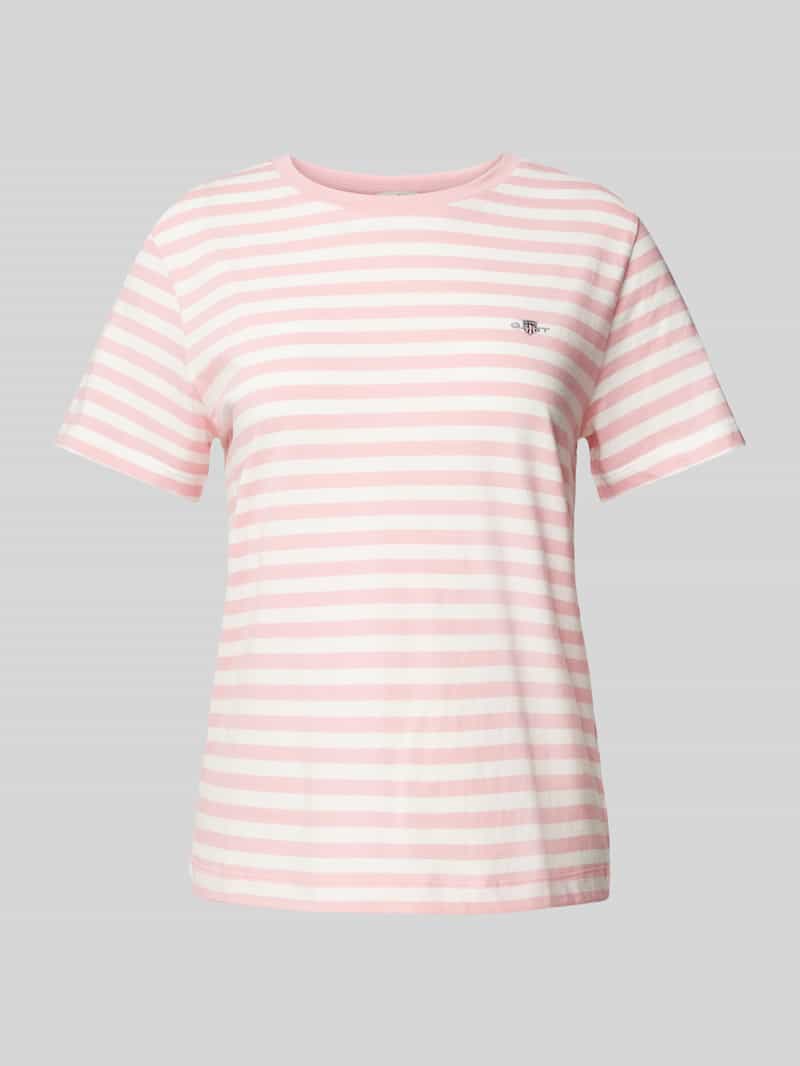T-shirt z wyhaftowanym logo