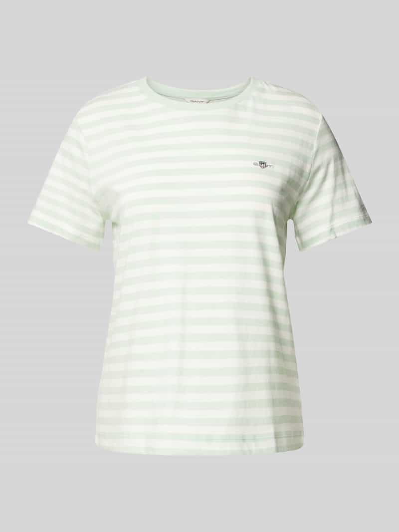 T-shirt z wyhaftowanym logo