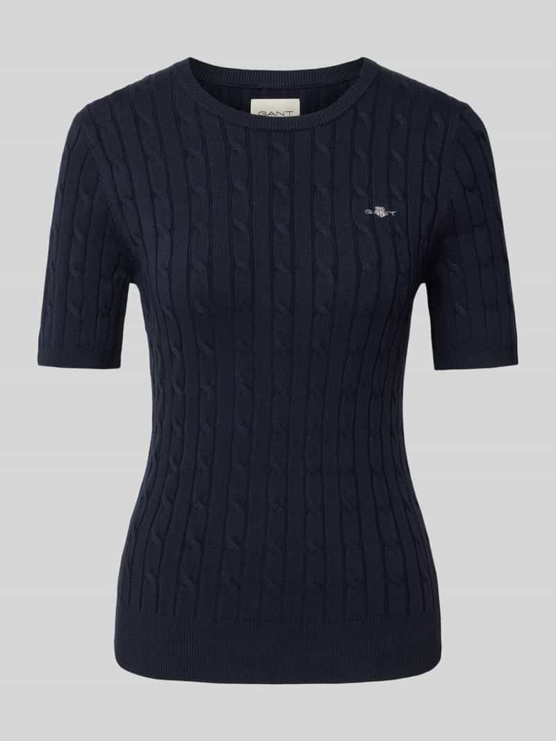T-shirt z imitacji dzianiny
