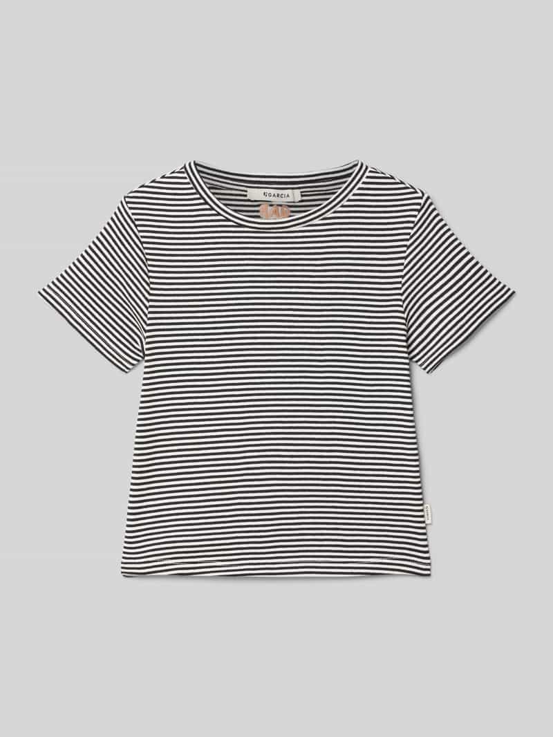 T-shirt z wyhaftowanym logo