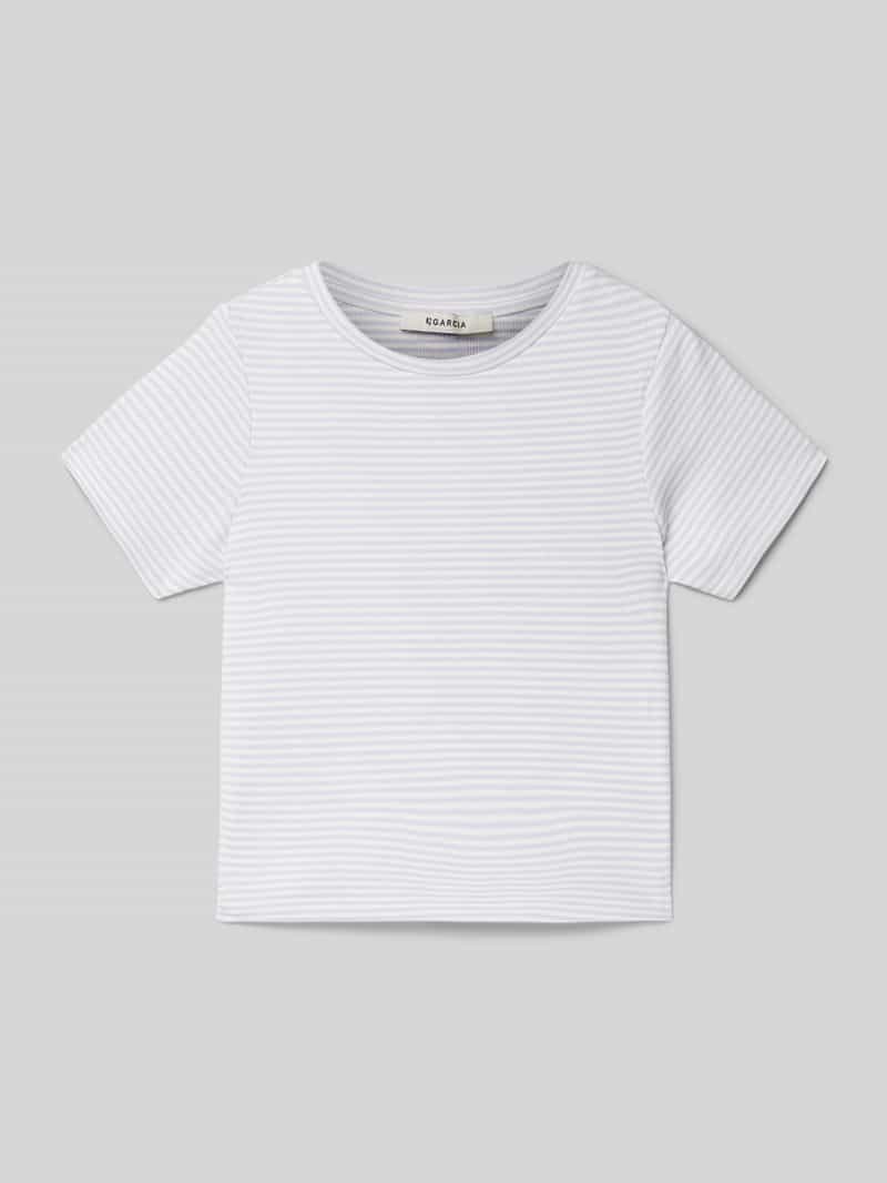 T-shirt z wyhaftowanym logo