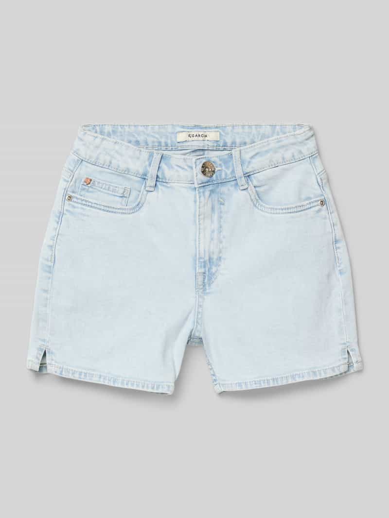 Szorty jeansowe o kroju regular fit z 5 kieszeniami