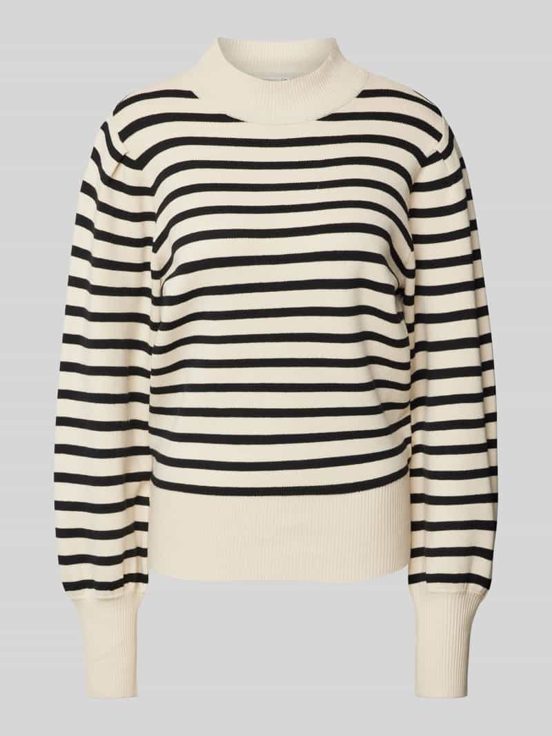 Sweter z dzianiny z golfem model ‘FONNY’