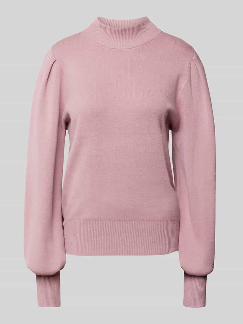 Sweter z dzianiny z golfem model ‘FONNY’