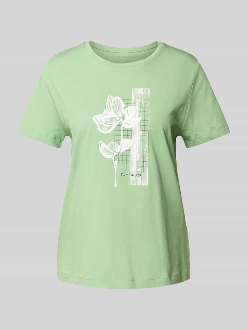 T-shirt o kroju regular fit z czystej bawełny