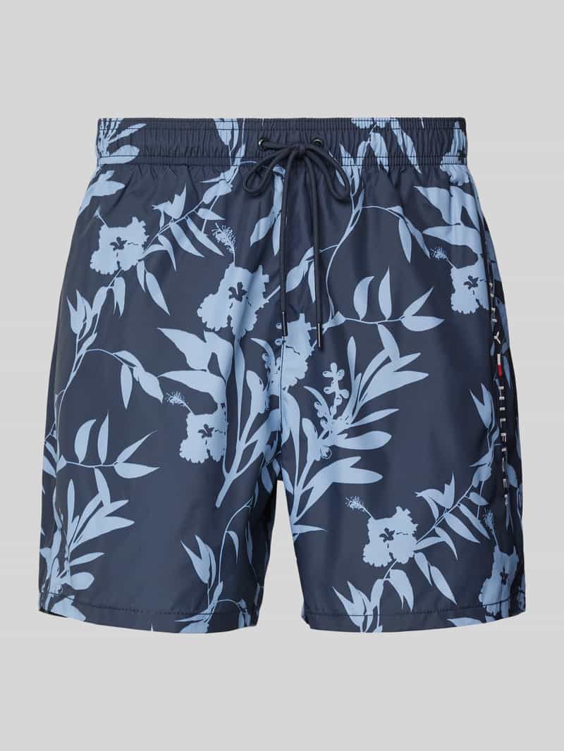 Spodenki kąpielowe o kroju regular fit z wyhaftowanym logo