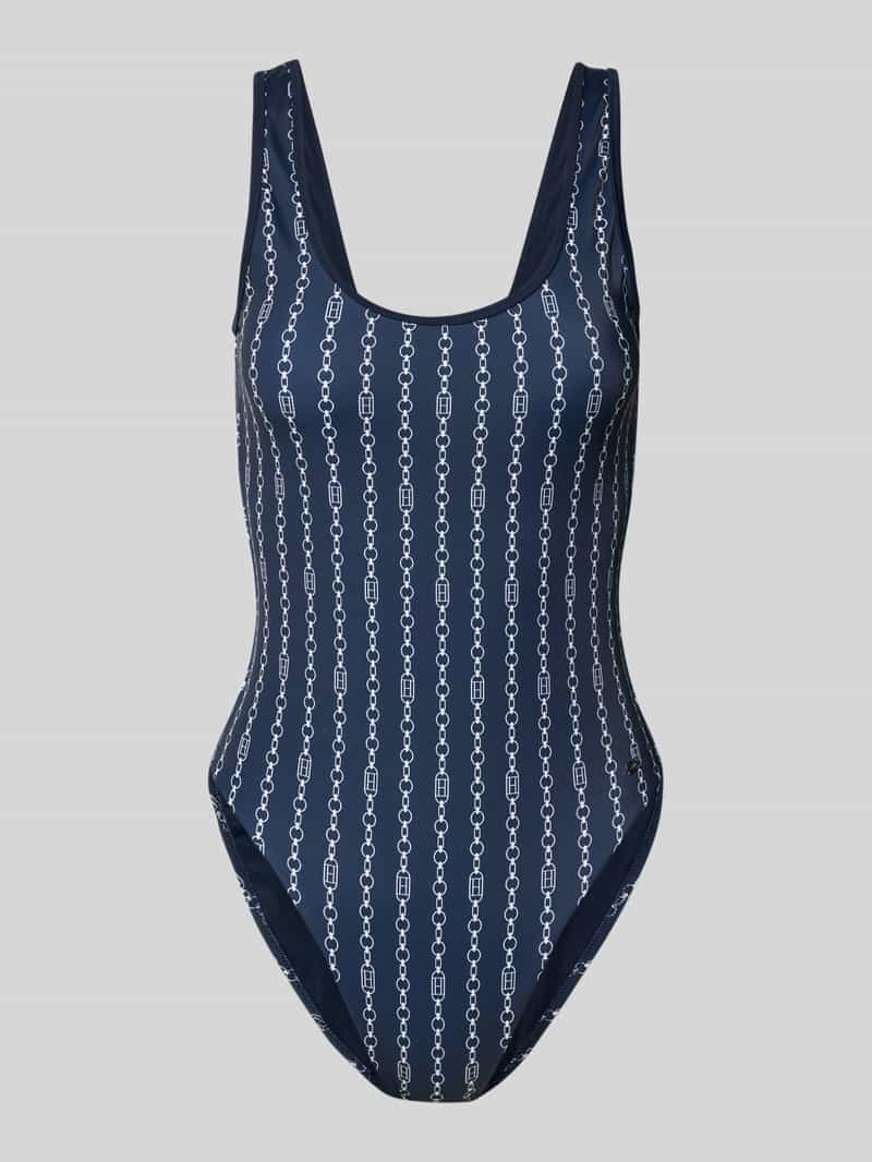 Kostium kąpielowy z wzorem na całej powierzchni