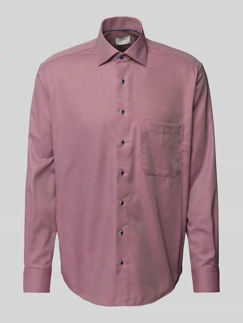 Koszula biznesowa o kroju comfort fit z listwą guzikową