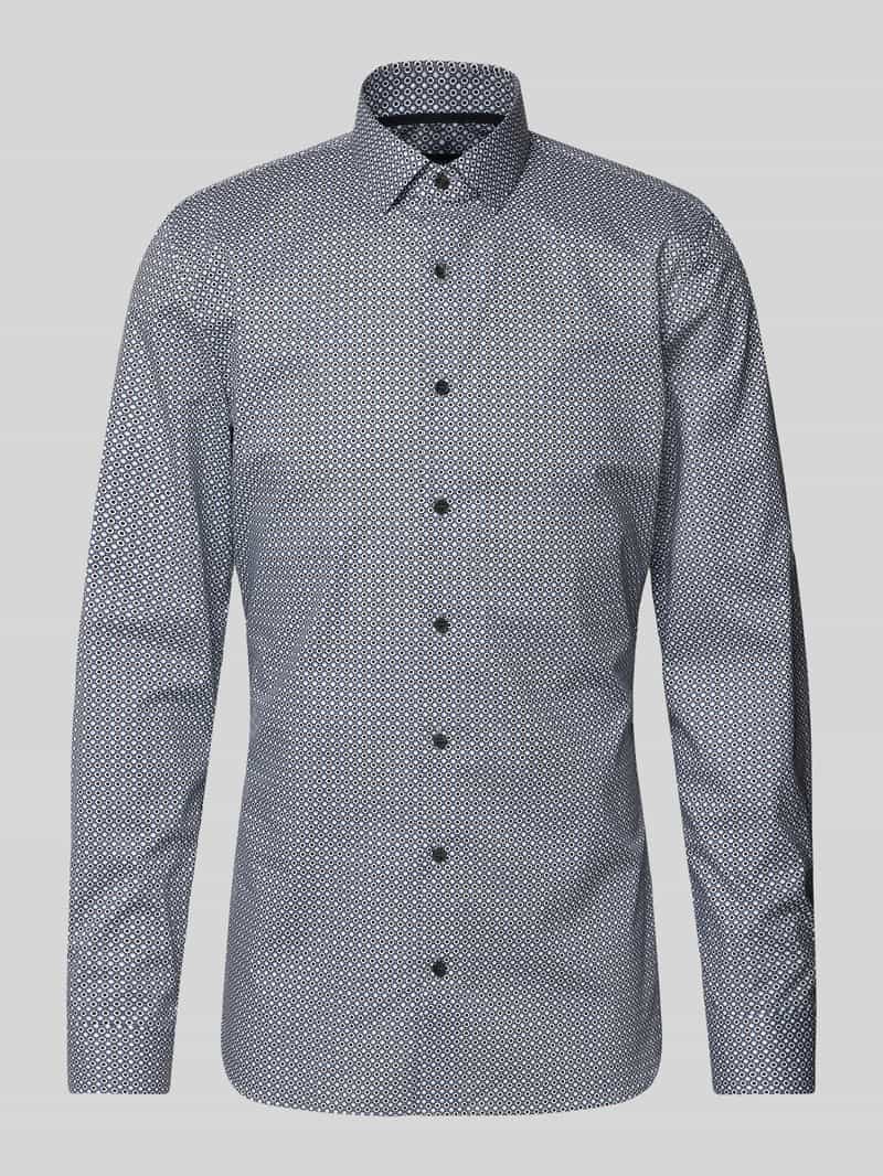 Koszula biznesowa o kroju Super Slim Fit z kołnierzykiem typu kent